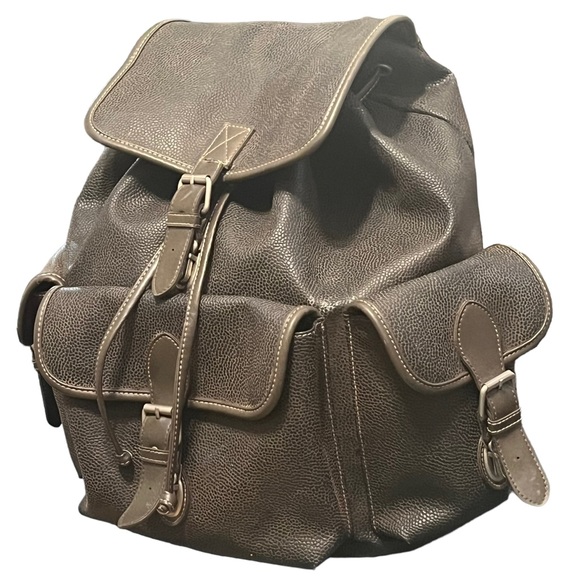 GAP Handbags - Gap Vintage Faux Pebbled Leather Backpack 90’s